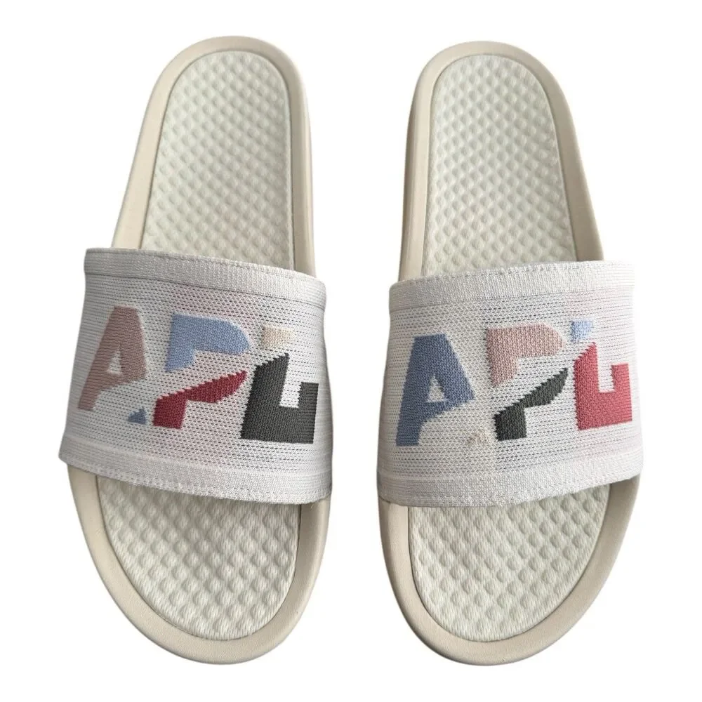 Athletic Propulsion Labs (APL) Big Logo TechLoom Men's Size 14 Multi Slides $130